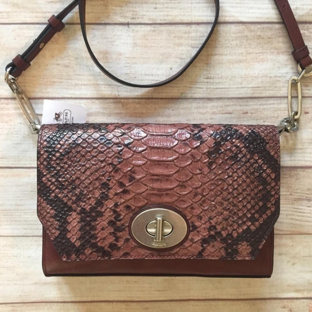 Coach Beecker Python Clutch/Crossbody - image 5